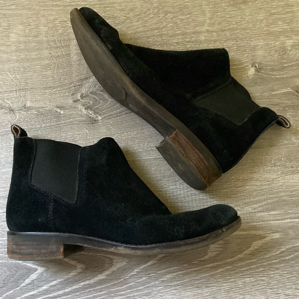 Lucky Brand Black Suede Booties